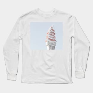 Pastel ice cream neon sign Long Sleeve T-Shirt